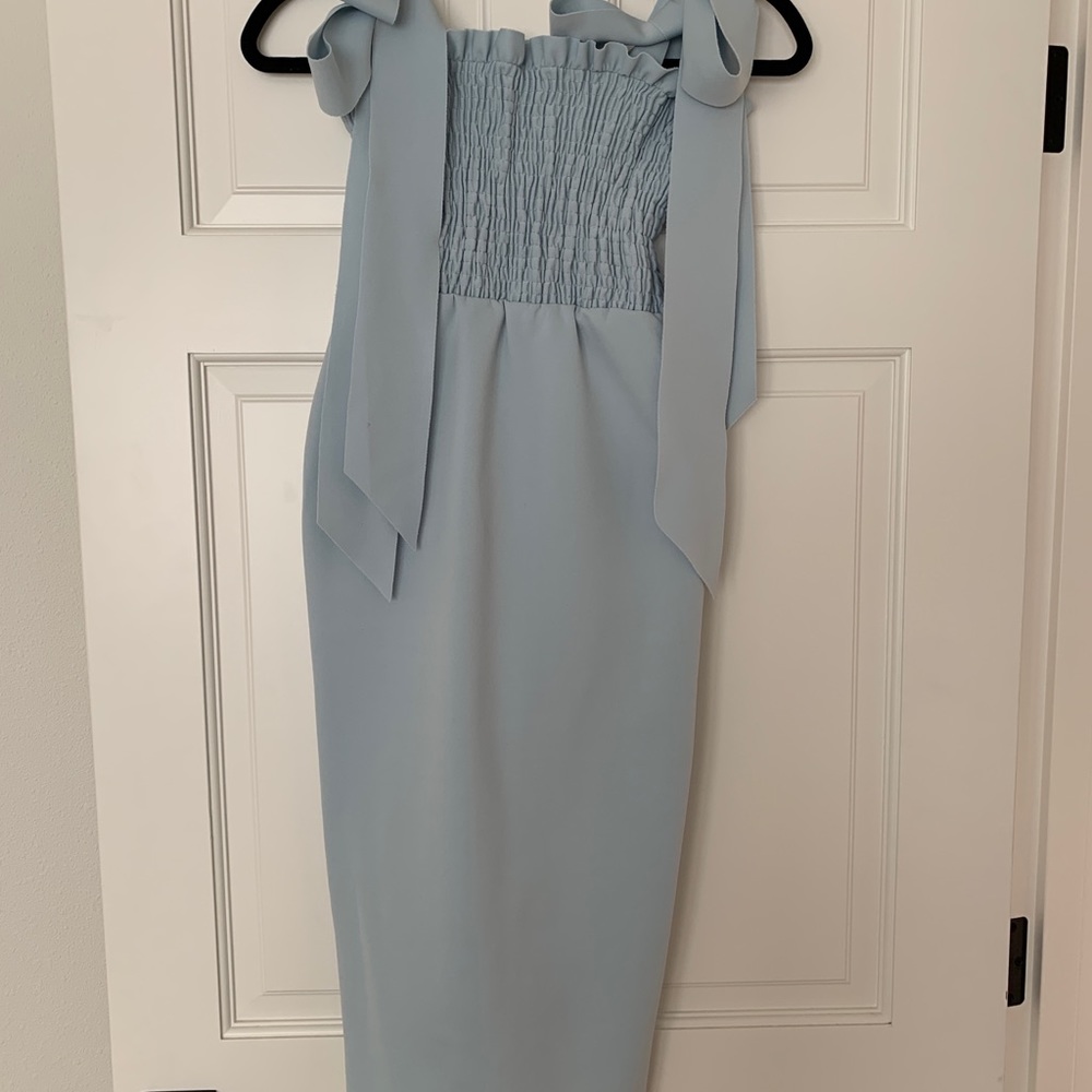 ASOS smocked top body con dress